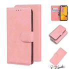 For iPhone XR Skin Feel Pure Color Flip Leather Phone Case(Pink) - 1