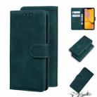 For iPhone XR Skin Feel Pure Color Flip Leather Phone Case(Green) - 1