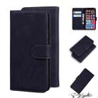 For iPhone 12 Pro Max Skin Feel Pure Color Flip Leather Phone Case(Black) - 1