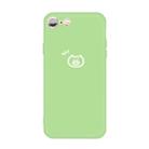 For iPhone 6s / 6 Small Pig Pattern Colorful Frosted TPU Phone Protective Case(Green) - 1