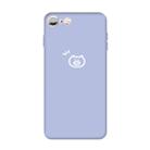 For iPhone 6s / 6 Small Pig Pattern Colorful Frosted TPU Phone Protective Case(Light Purple) - 1