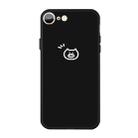 For iPhone SE 2022 / SE 2020 / 8 / 7 Small Pig Pattern Colorful Frosted TPU Phone Protective Case(Black) - 1