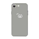 For iPhone SE 2022 / SE 2020 / 8 / 7 Small Pig Pattern Colorful Frosted TPU Phone Protective Case(Gray) - 1