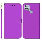 For Infinix Hot 10i / Smart 5 Pro X659B / PR652B / S658E Imitated Mirror Surface Horizontal Flip Leather Phone Case(Purple) - 1