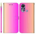 For Infinix Hot 11s X6812 Imitated Mirror Surface Horizontal Flip Leather Phone Case(Gradient Color) - 1
