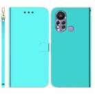 For Infinix Hot 11s X6812 Imitated Mirror Surface Horizontal Flip Leather Phone Case(Mint Green) - 1