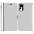 For Infinix Hot 11S NFC X6812B Imitated Mirror Surface Horizontal Flip Leather Phone Case(Silver) - 1