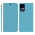 For Infinix Zero X / X Pro Imitated Mirror Surface Horizontal Flip Leather Phone Case(Blue) - 1