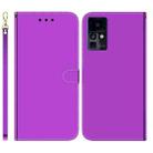 For Infinix Zero X / X Pro Imitated Mirror Surface Horizontal Flip Leather Phone Case(Purple) - 1