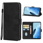 Leather Phone Case For OPPO F21 Pro 5G(Black) - 1