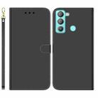 For Tecno Pop 5 LTE BD4 Imitated Mirror Surface Horizontal Flip Leather Phone Case(Black) - 1