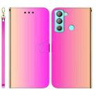 For Tecno Pop 5 LTE BD4 Imitated Mirror Surface Horizontal Flip Leather Phone Case(Gradient Color) - 1