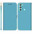 For Tecno Pop 5 LTE BD4 Imitated Mirror Surface Horizontal Flip Leather Phone Case(Blue) - 1