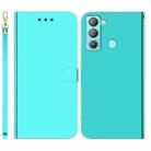For Tecno Pop 5 LTE BD4 Imitated Mirror Surface Horizontal Flip Leather Phone Case(Mint Green) - 1