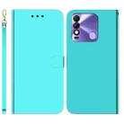 For Tecno Spark 8 / 8T Imitated Mirror Surface Horizontal Flip Leather Phone Case(Mint Green) - 1