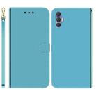 For Tecno Spark 8P Imitated Mirror Surface Horizontal Flip Leather Phone Case(Blue) - 1