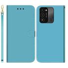 For Tecno Spark Go 2022 / Spark 8C Imitated Mirror Surface Horizontal Flip Leather Phone Case(Blue) - 1