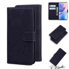For OnePlus 8 Pro Skin Feel Pure Color Flip Leather Phone Case(Black) - 1