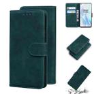 For OnePlus 8 Skin Feel Pure Color Flip Leather Phone Case(Green) - 1