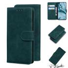 For OnePlus Nord Skin Feel Pure Color Flip Leather Phone Case(Green) - 1