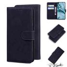 For OnePlus Nord Skin Feel Pure Color Flip Leather Phone Case(Black) - 1