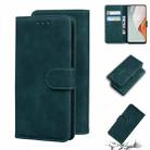 For OnePlus Nord N100 Skin Feel Pure Color Flip Leather Phone Case(Green) - 1