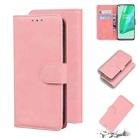 For OnePlus 9 Pro Skin Feel Pure Color Flip Leather Phone Case(Pink) - 1