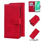 For OnePlus 9 Pro Skin Feel Pure Color Flip Leather Phone Case(Red) - 1