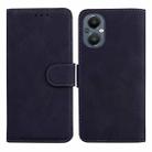 For OnePlus Nord N20 5G Skin Feel Pure Color Flip Leather Phone Case(Black) - 1