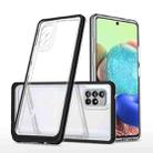 For Samsung Galaxy A71 5G Clear Acrylic+PC+TPU Shockproof Phone Case(Black) - 1