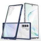 For Samsung Galaxy Note10 Clear Acrylic+PC+TPU Shockproof Phone Case(Navy Blue) - 1
