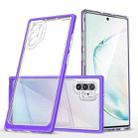 For Samsung Galaxy Note10+ Clear Acrylic+PC+TPU Shockproof Phone Case(Purple) - 1