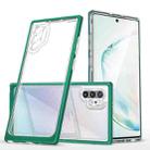For Samsung Galaxy Note10+ Clear Acrylic+PC+TPU Shockproof Phone Case(Dark Green) - 1