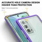 For Samsung Galaxy Note20 Clear Acrylic+PC+TPU Shockproof Phone Case(Purple) - 4