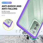 For Samsung Galaxy Note20 Clear Acrylic+PC+TPU Shockproof Phone Case(Purple) - 5