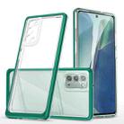 For Samsung Galaxy Note20 Clear Acrylic+PC+TPU Shockproof Phone Case(Dark Green) - 1