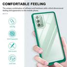 For Samsung Galaxy Note20 Clear Acrylic+PC+TPU Shockproof Phone Case(Dark Green) - 2