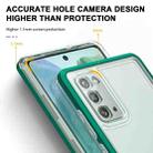 For Samsung Galaxy Note20 Clear Acrylic+PC+TPU Shockproof Phone Case(Dark Green) - 4