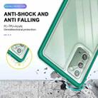 For Samsung Galaxy Note20 Clear Acrylic+PC+TPU Shockproof Phone Case(Dark Green) - 5