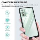For Samsung Galaxy Note20 Clear Acrylic+PC+TPU Shockproof Phone Case(Black) - 2
