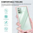 For Samsung Galaxy Note20 Clear Acrylic+PC+TPU Shockproof Phone Case(Pink) - 2