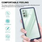 For Samsung Galaxy Note20 Clear Acrylic+PC+TPU Shockproof Phone Case(Navy Blue) - 2