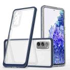 For Samsung Galaxy S20 FE Clear Acrylic+PC+TPU Shockproof Phone Case(Navy Blue) - 1
