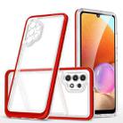 For Samsung Galaxy A32 4G Clear Acrylic+PC+TPU Shockproof Phone Case(Red) - 1