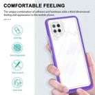 For Samsung Galaxy A42 5G Clear Acrylic+PC+TPU Shockproof Phone Case(Purple) - 2