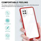For Samsung Galaxy A42 5G Clear Acrylic+PC+TPU Shockproof Phone Case(Red) - 2