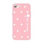 For iPhone 6s / 6 Smiling Face Multiple Love-hearts Pattern Colorful Frosted TPU Phone Protective Case(Pink) - 1