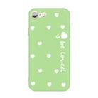 For iPhone 6s / 6 Smiling Face Multiple Love-hearts Pattern Colorful Frosted TPU Phone Protective Case(Green) - 1