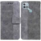 For Infinix Hot 10i / Smart 5 Pro X659B / PR652B / S658E Geometric Embossed Leather Phone Case(Grey) - 1