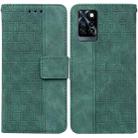 For Infinix Note 10 Pro X695 Geometric Embossed Leather Phone Case(Green) - 1